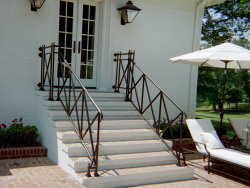 Asheville custom metal and iron stair railings for outdoor use